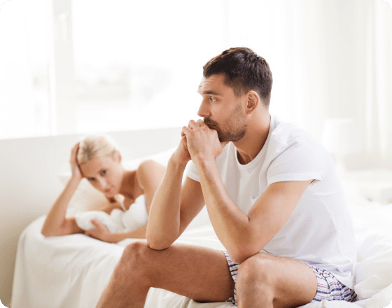 Disappointed Man and Woman